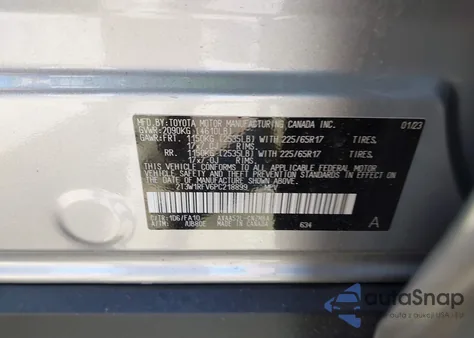 2023 Toyota Rav4 Xle из США, поврежденный, VIN 2T3W1RFV6PC218899